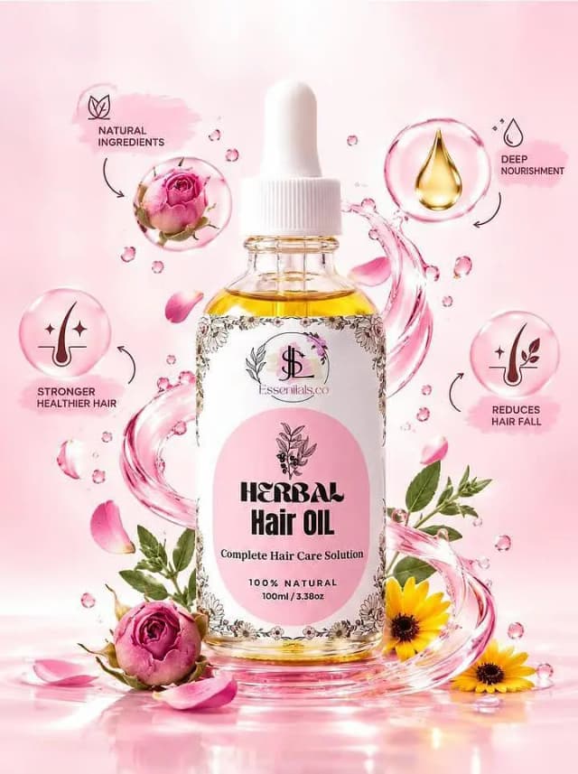 JLS Essential Hair oil 100% Natural Home made Herbs