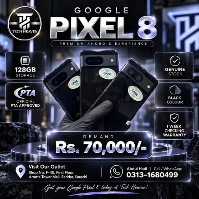 Google Pixel 8 | 128 GB | Official PTA Approved | Genuine Stock