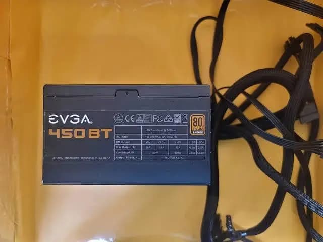 EVGA 450bt 80 plus bronze Power supply psu 450 watt