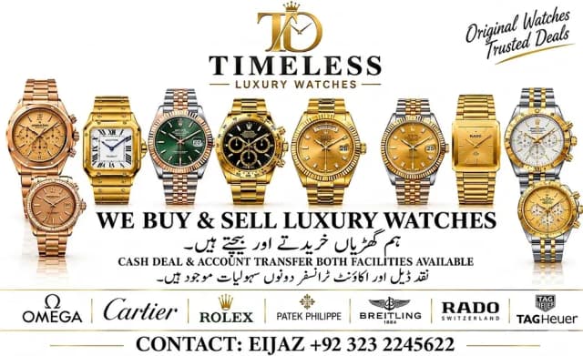 Timeless Luxury Watches – Buy & Sell Rolex Watches Karachi | Original