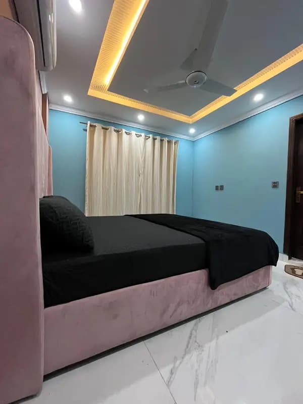 One bed Furnished apartment Daily weekly monthly Available in bahria town lahore
