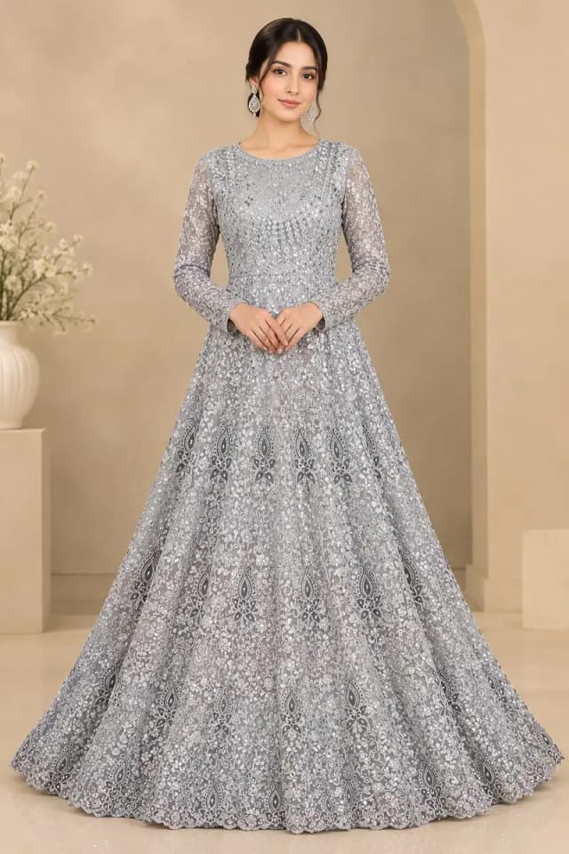 maxi , fancy maxi , party wear , wedding dress