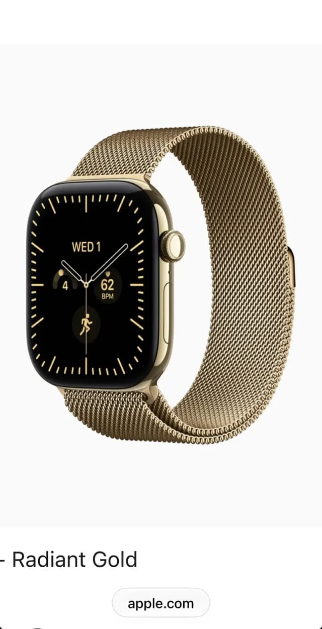 Apple Watch Series 12 Radiant Gold