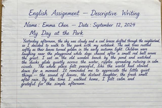 neat English handwriting work in orangi town