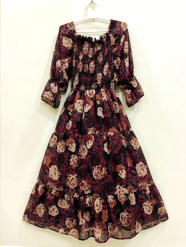 Western Long Floral Maxi