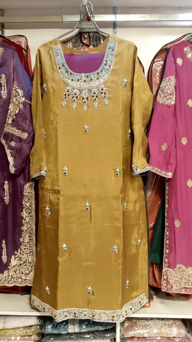 mustard color new suit