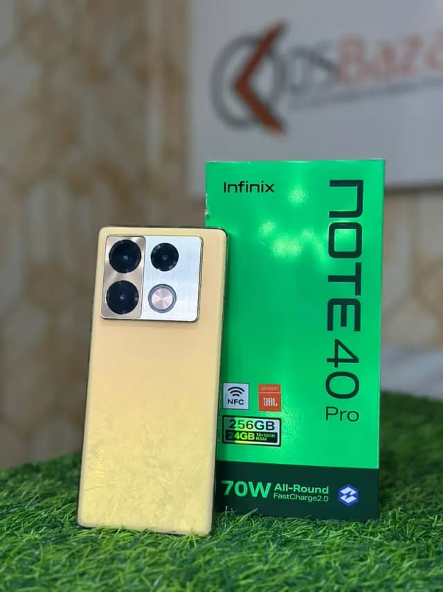 Infinix Note 40 Pro 12GB RAM 256GB Storage With Box & Charger