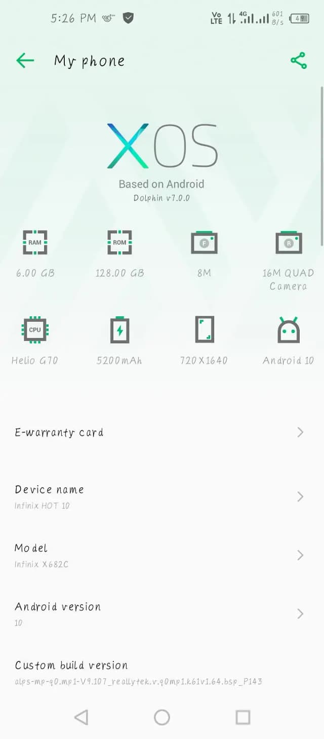 Infinix Hot 10