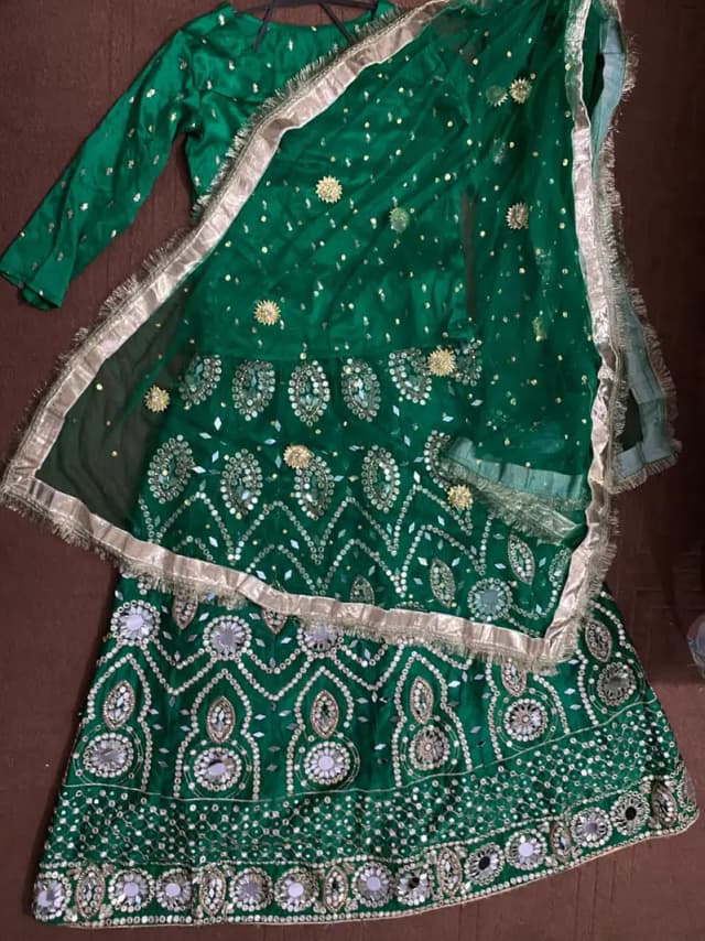 shisha Embroided lehna