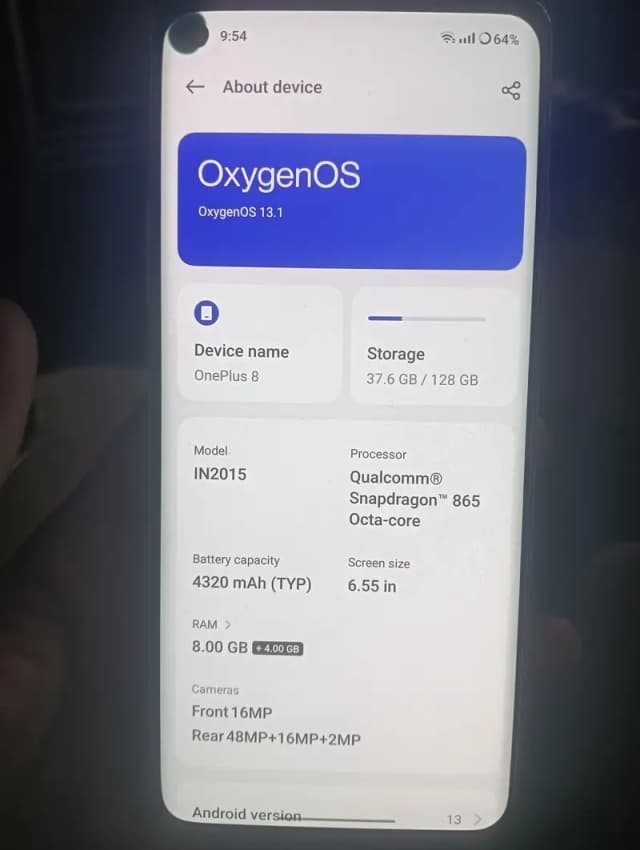 One Plus 8 8+8 128 pta approved exchange possible 03277787736