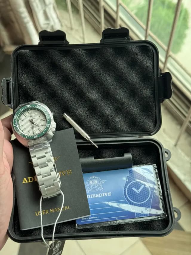 ADDIESDIVE AD2507 Turtle Diver mens watch