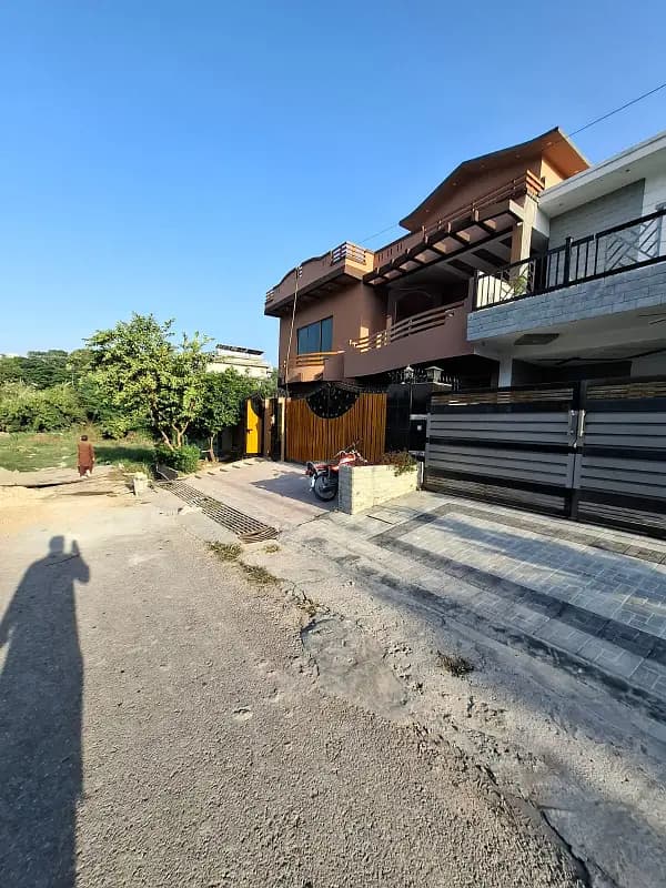 Corner Plot For Sale in CBR Phase 1 Block B with 10 Marla Extra Land Park Face