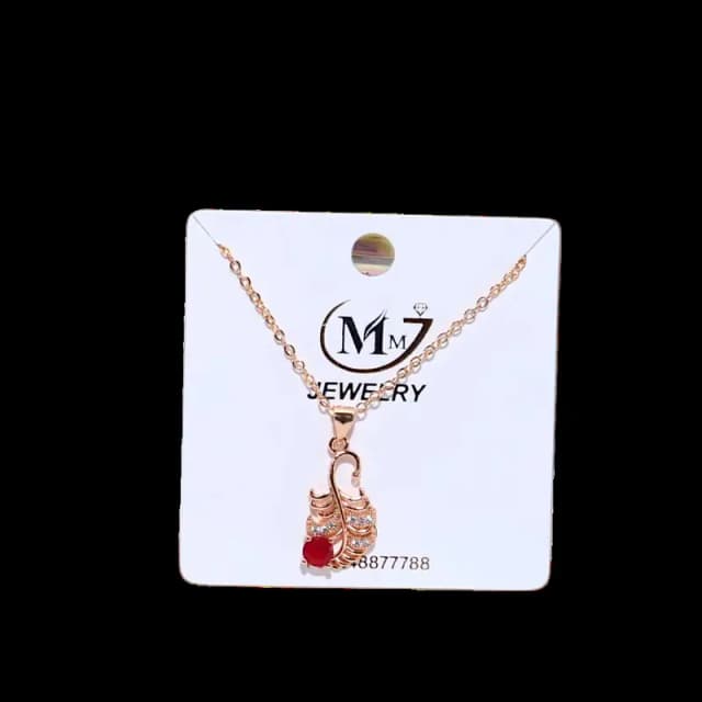 Funky Gold Plated Crystal Pendant Necklace