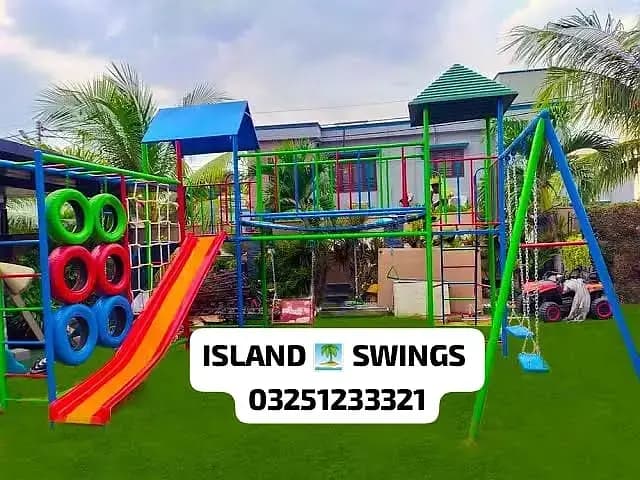 Slide Swing Kids rides Spring rider jungle gym indoor play set