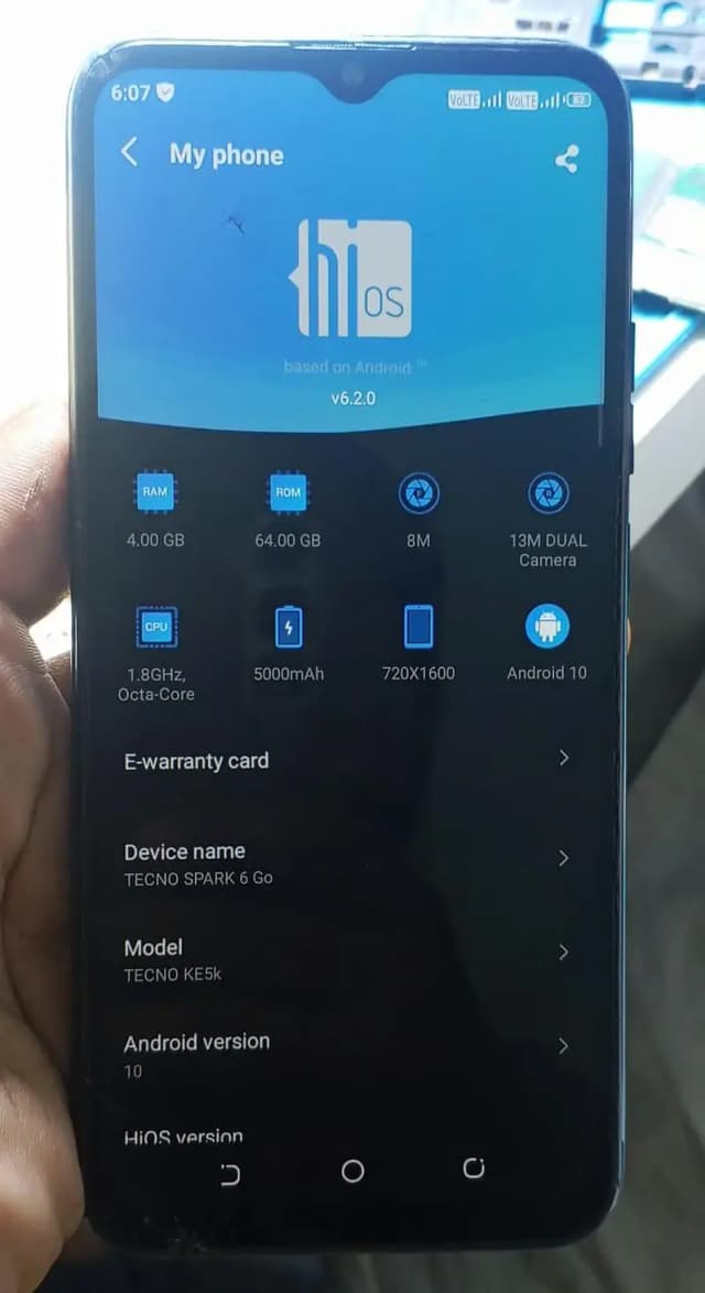 Tecno Spark 6 Go