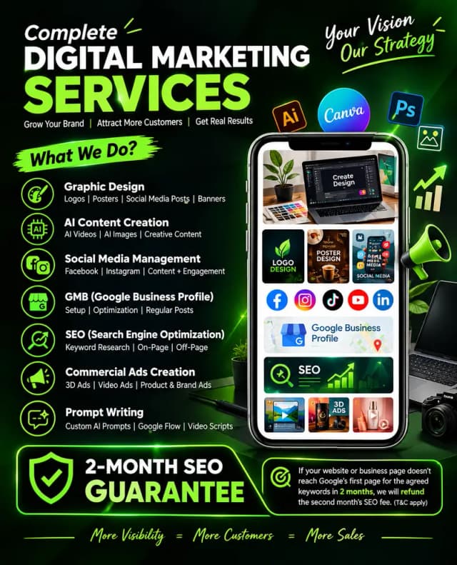 Digital Marketing Services | Graphic Design, SEO & Social Media Manag