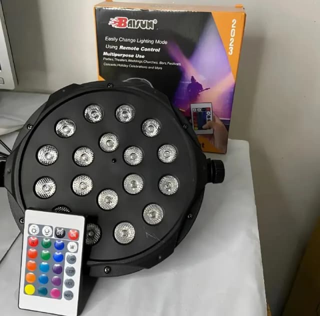 RGB 18 LED DJ DISCO Light for Parties Events Color Change wall Light
