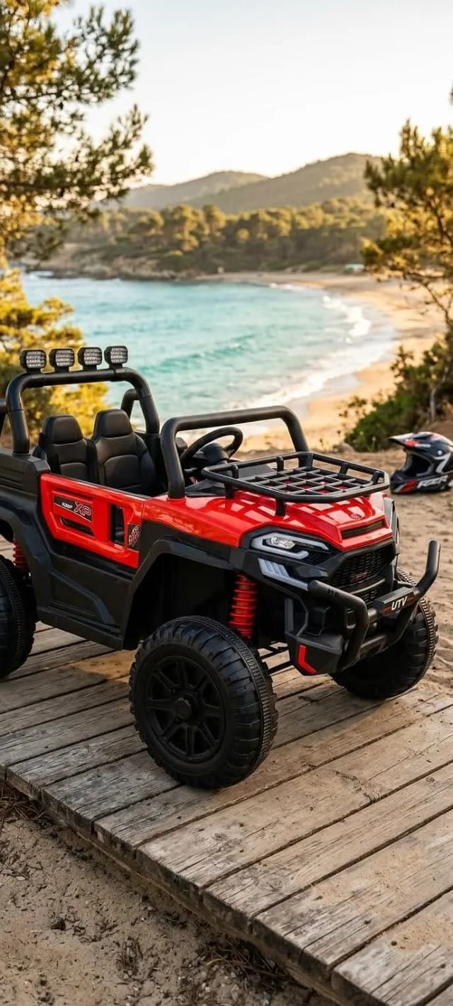 12V Battery Jeep For Kids, Model DLX-8189XP 026 UTV