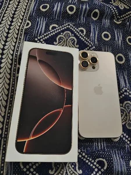 iPhone 16 pro max PTA approved water pack full Box