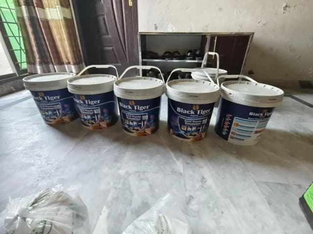Sale! 5 black tiger Emulsion paint Urgent sale only 12000