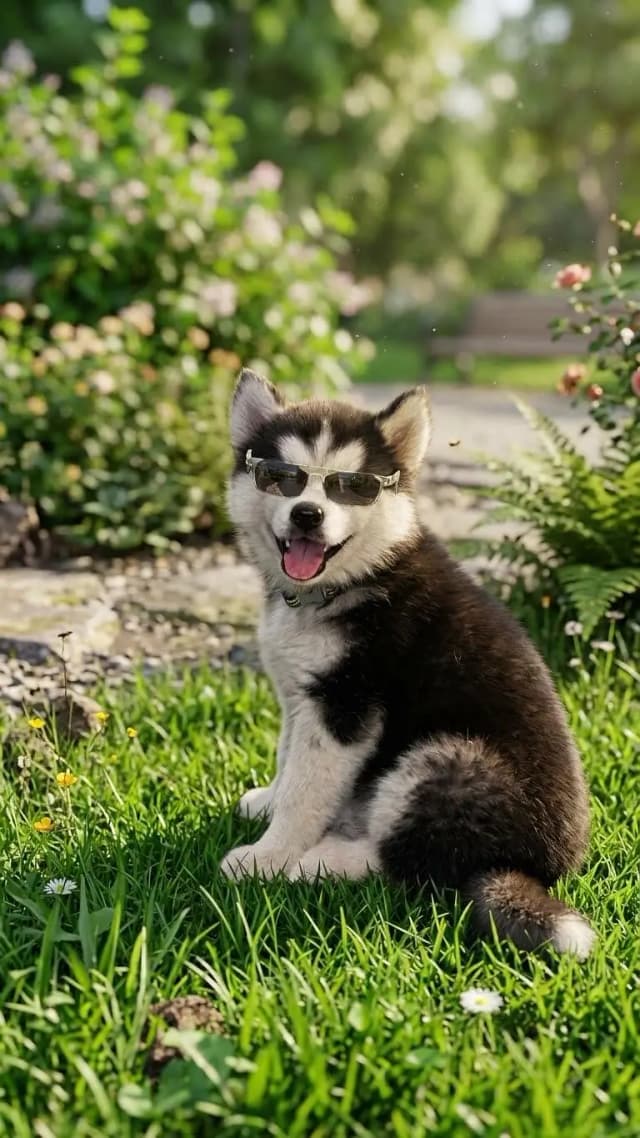 Husky male pup