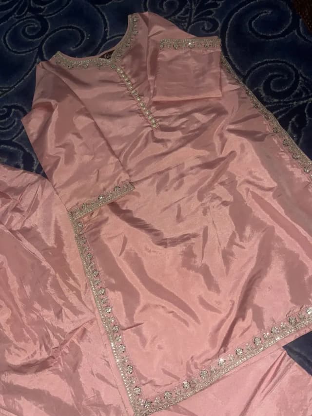 3 piece silk suit
