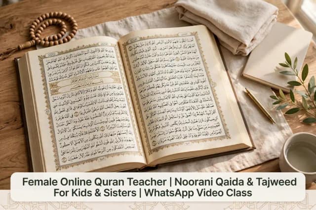Online Female Quran Teacher - Qaida Nazra Tajweed
