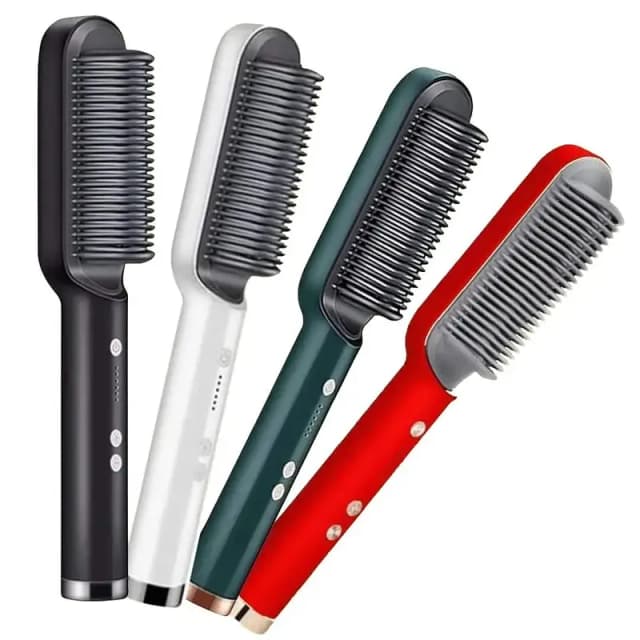 2-in-1 Electric Hair Straightener Brush Hair Styling Tool
