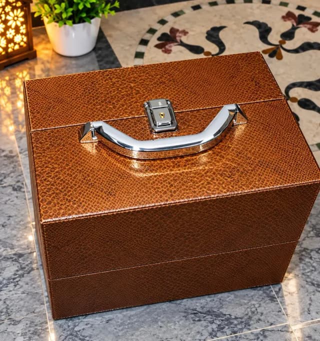 New Wooden Makeup Organizer Box / Brush Cleaner Box - Unused