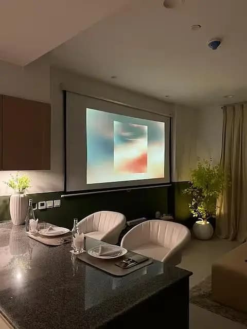 EUROPEAN STYLE 1 BEDROOM WITH POWDER FULLY FURNISHED APARTMENT AVAILABLE FOR DAILY WEEKLY & MONTHLY BASIS