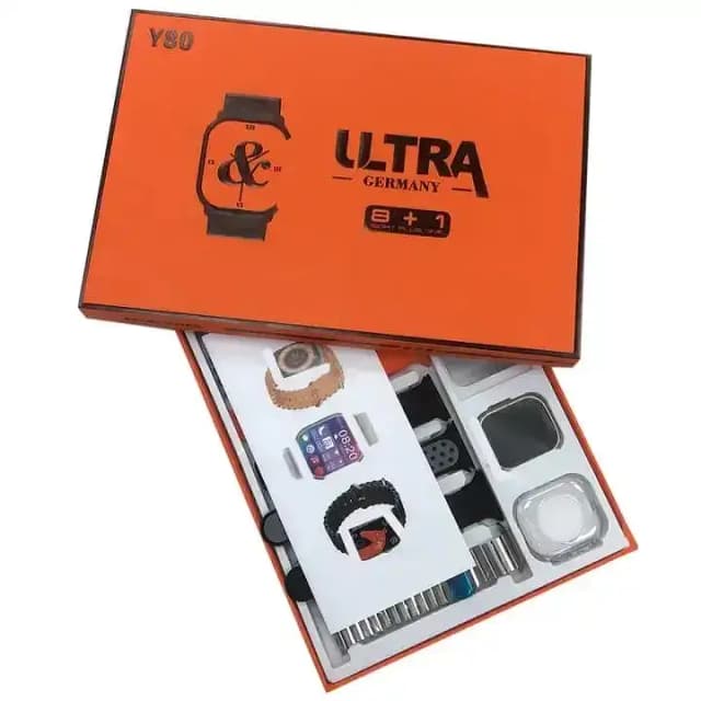 Y80 Ultra Smart Watch 8 in 1-8 Straps Peshawar