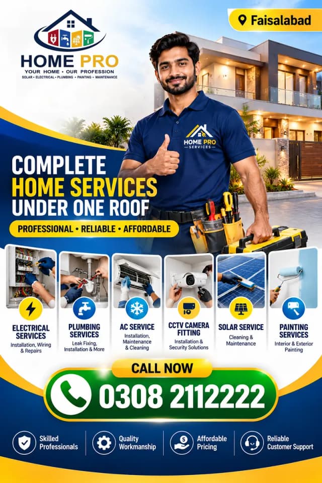 Complete Home Services - Electrical, Plumbing, AC & Solar, CCTV Camera