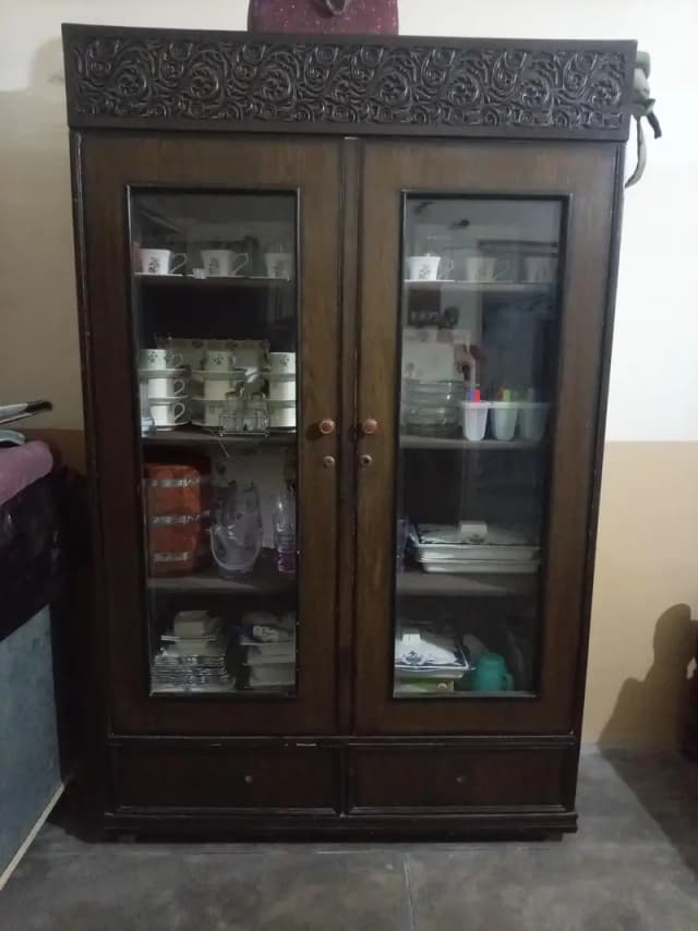 dressing table and showcase