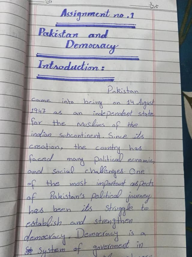 Pakistan and Democracy