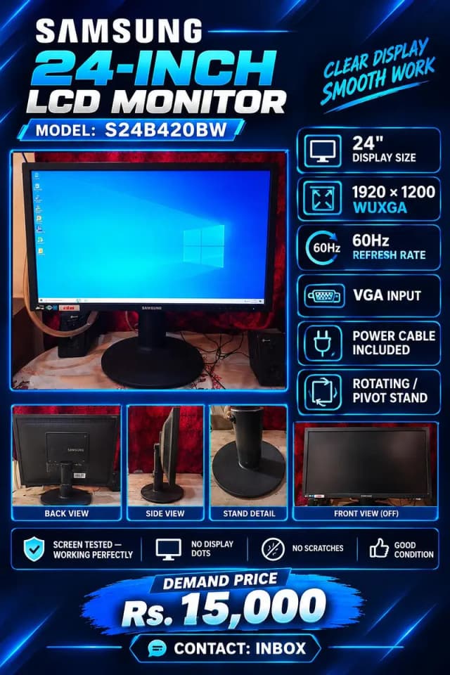 samsung lcd for sale 24 inch