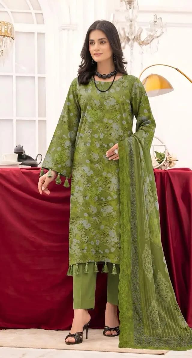 Bareeze linen 3PCs complete suit 2026