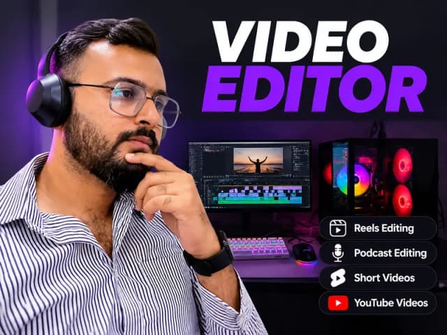 Professional Video Editor | Reels, Podcasts & YouTube Videos
