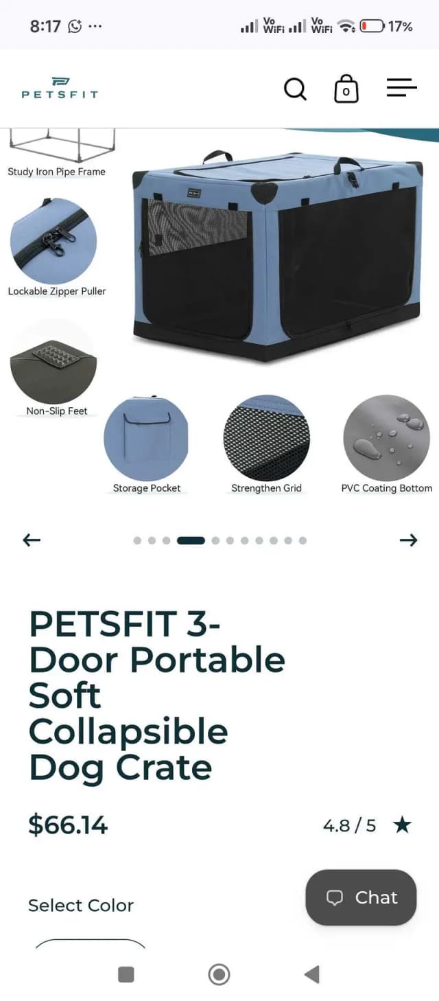 PETSFIT portable dog crate