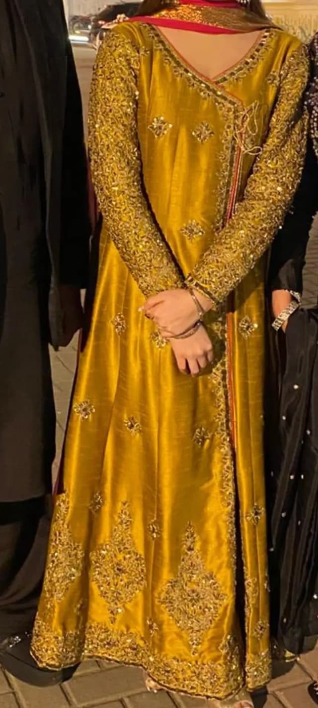raw silk long frock