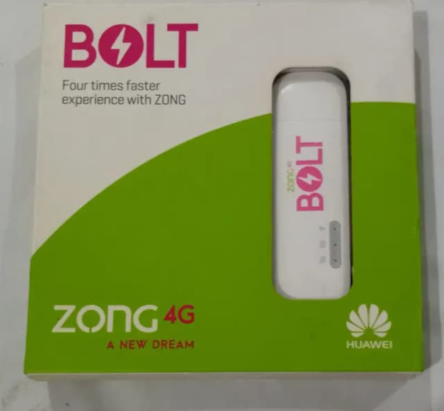 Zong 4G Bolt Wingle Huawei E8372 - High Speed Portable Wi-Fi Device